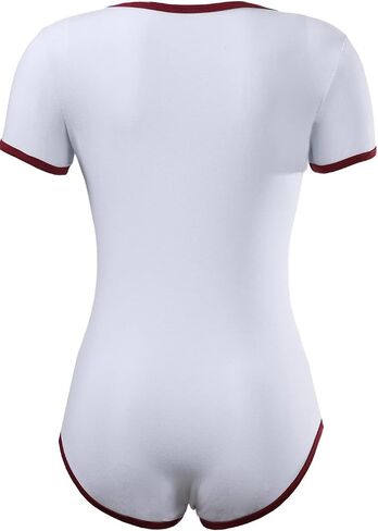 CutiePlusU Cotton Button Crotch Bodysuit Onesie Pajamas Leotard Basic 2 Pack in Saudi Arabia