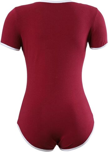 CutiePlusU Cotton Button Crotch Bodysuit Onesie Pajamas Leotard Basic 2 Pack in Saudi Arabia