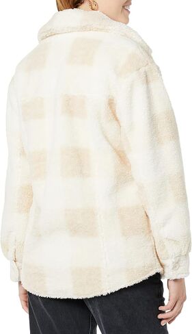 Amazon Essentials Women's Oversized Teddy Sherpa Shirt Jacket (Previously Goodthreads) in Saudi Arabia