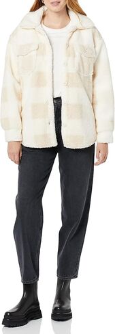 Amazon Essentials Women's Oversized Teddy Sherpa Shirt Jacket (Previously Goodthreads) in Saudi Arabia