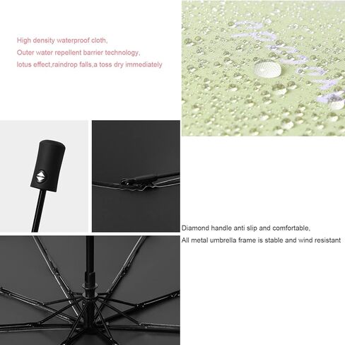 CatXQ Fruits Series Automatic Folding Umbrellas,[Rain & Sun,Windproof,Compact,Lightweight] Portable Travel Umbrellas for Woman Girl Kids in Kuwait