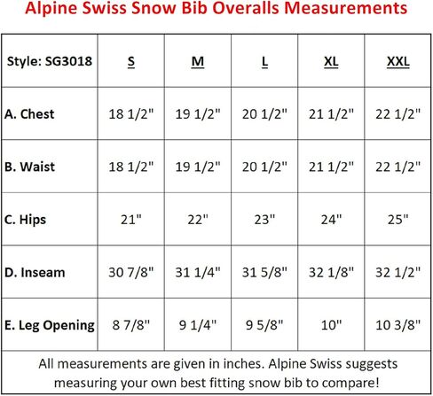 ألباين سويس رجالي معزول سنو مريلة وزرة مقاومة للماء للتزلج على الجليد في فصل الشتاء in Kuwait