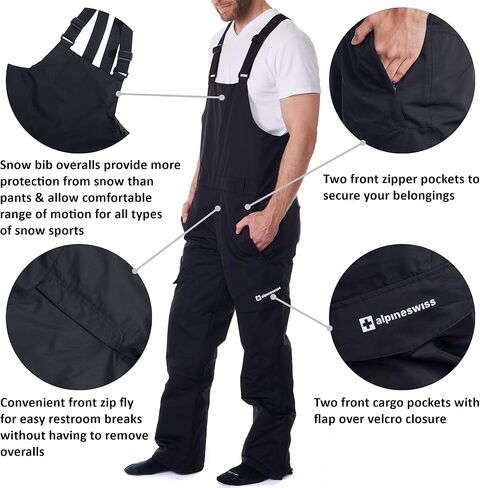 ألباين سويس رجالي معزول سنو مريلة وزرة مقاومة للماء للتزلج على الجليد في فصل الشتاء in Kuwait