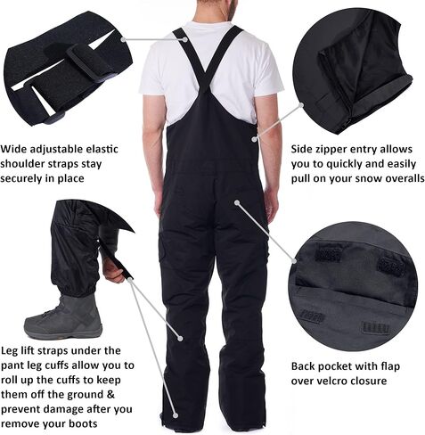 ألباين سويس رجالي معزول سنو مريلة وزرة مقاومة للماء للتزلج على الجليد في فصل الشتاء in Kuwait