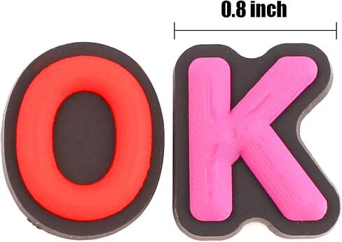 ازور زون, 36 قطعة من تعليقات الحروف الابجدية اللطيفة بأشكال مختلفة لتزيين الاحذية والاساور والمعصم in Kuwait