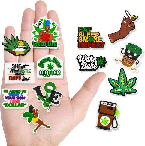 IRISVO 20, 60 Pcs Shoe Charms Black Lives Matter Shoe Decoration Charms Fits for Sandals, Clog and Wristband Bracelet Fashion Decoration, unisex in Kuwait