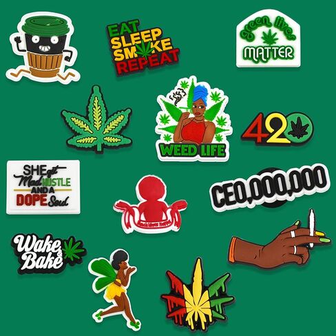 IRISVO 20, 60 Pcs Shoe Charms Black Lives Matter Shoe Decoration Charms Fits for Sandals, Clog and Wristband Bracelet Fashion Decoration, unisex in Kuwait