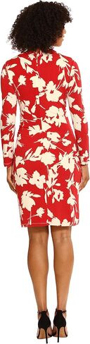 Maggy London Women's Long Sleeve Side Neck Drape Midi Dress in Saudi Arabia