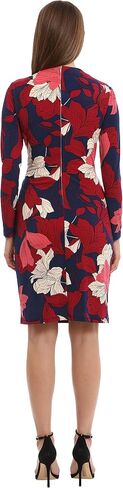 Maggy London Women's Long Sleeve Side Neck Drape Midi Dress in Saudi Arabia