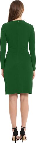 Maggy London Women's Long Sleeve Side Neck Drape Midi Dress in Saudi Arabia