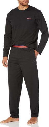 BOSS Men's Ombre Detail Sleeve Shirt and Pant Lounge Set in Saudi Arabia