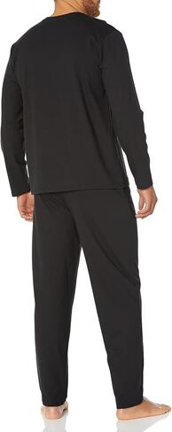 BOSS Men's Ombre Detail Sleeve Shirt and Pant Lounge Set in Saudi Arabia