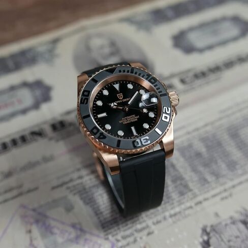 Men Watches Pagani Design Watch for Men Automatic NH35 Mechanical 100M Waterproof Stainless Steel Sapphire Glass Yacht Wristwatch PD-1651 in Kuwait