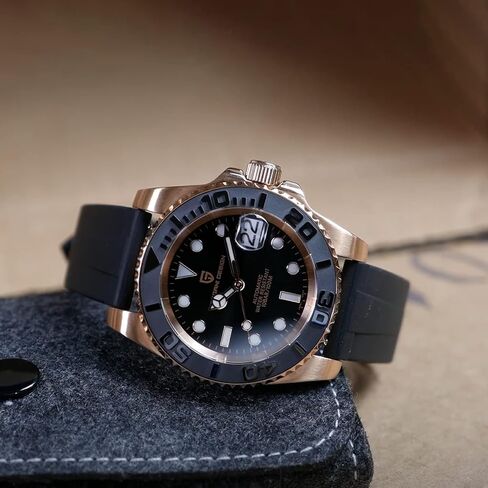 Men Watches Pagani Design Watch for Men Automatic NH35 Mechanical 100M Waterproof Stainless Steel Sapphire Glass Yacht Wristwatch PD-1651 in Kuwait