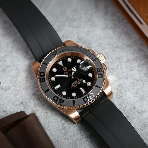 Men Watches Pagani Design Watch for Men Automatic NH35 Mechanical 100M Waterproof Stainless Steel Sapphire Glass Yacht Wristwatch PD-1651 in Kuwait