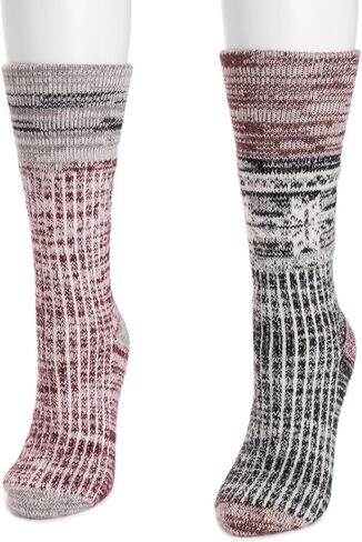 MUK LUKS Women's 2 Pair Pack Wool Lodge in Kuwait
