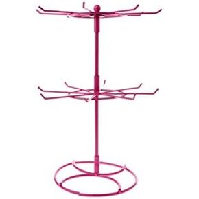 Asdomo 2 Tier/3 Tier Counter Top Spinner Rack مجوهرات منظم برج قلادة شجرة عرض موقف (أسود) in Kuwait