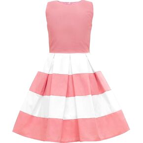 BlackButterfly Kids 'Lilly' Vintage Striped 50's Children's Girls Dress