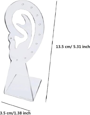 حامل أقراط من 5 قطع من Nwsrayu، حامل عرض ذو 10 فتحات للأذن، حامل عرض مجوهرات على شكل أذن، منظم عرض بلاستيكي in Kuwait