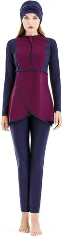 ShuoBeiter Modest Swimwear for Women Muslim Swimsuit Islamic Burkinis Long Sleeves Bathing Suit in Saudi Arabia