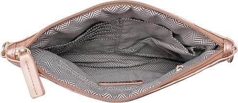 B BRENTANO Chevron Embroidered Crossbody Clutch Bag Pouch with Removable Wristlet & Adjustable Shoulder Strap in Kuwait