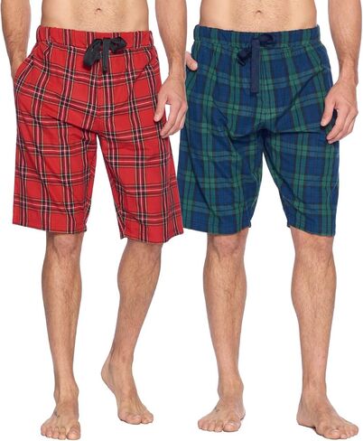 شورت بوكسر رجالي للنوم من Ashford & Brooks | قيعان بوكسر PJ Jammies منقوشة منسوجة in Saudi Arabia