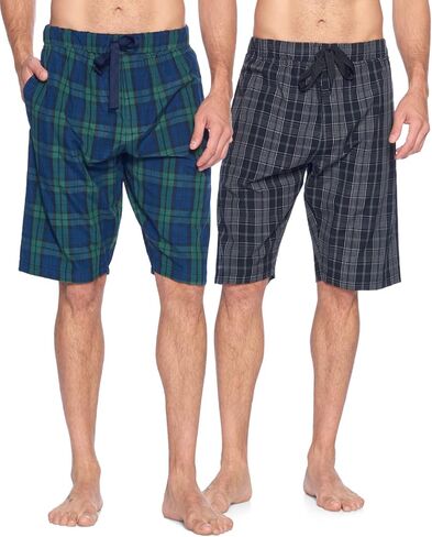شورت بوكسر رجالي للنوم من Ashford & Brooks | قيعان بوكسر PJ Jammies منقوشة منسوجة in Saudi Arabia