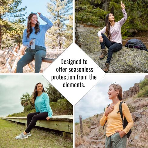 تي شيرت نسائي من Vapor Apparel بعامل حماية من أشعة الشمس فوق البنفسجية 50+ وأكمام طويلة وأداء مناسب للرياضة والخارج in Kuwait