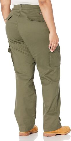 Dickies Women's Plus Size Relaxed Fit Stretch Cargo Straight Leg Pant in Saudi Arabia