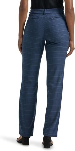 لي/ مارك سروال بقصة مستقيمة وقصة مريحة للنساء من بيتيت خالي من التجاعيد in Kuwait