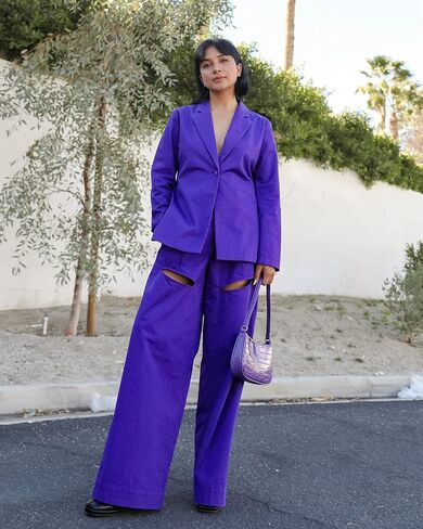 The Drop Women's Heliotrope Thigh-Cutout Wide-Leg Pant by @navik4ur in Saudi Arabia