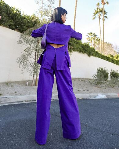 The Drop Women's Heliotrope Thigh-Cutout Wide-Leg Pant by @navik4ur in Saudi Arabia