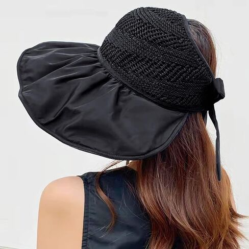 Bienvenu UPF 50+ قبعة شمسية نسائية ذات حافة كبيرة، قبعات بستنة قابلة للطي على الشاطئ in Kuwait