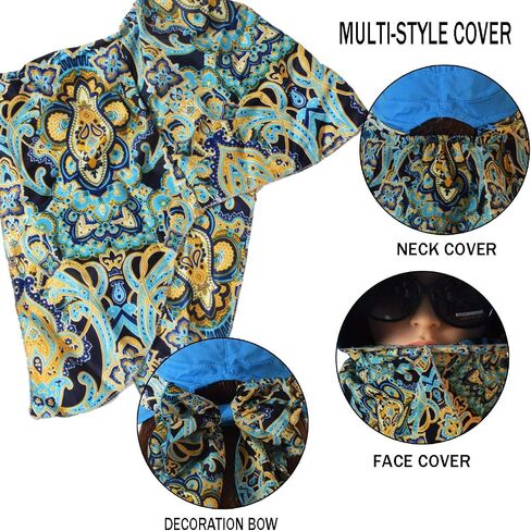 Womens Roll Up Packable Wide Brim Sun Protection Hat Summer Hiking Garden Fishing UPF 50+ Sun Beach Cap in Saudi Arabia