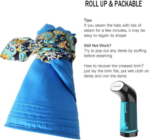Womens Roll Up Packable Wide Brim Sun Protection Hat Summer Hiking Garden Fishing UPF 50+ Sun Beach Cap in Saudi Arabia
