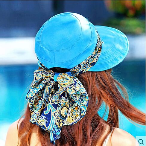 Womens Roll Up Packable Wide Brim Sun Protection Hat Summer Hiking Garden Fishing UPF 50+ Sun Beach Cap in Saudi Arabia