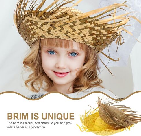 قبعة الشاطئ Zerodeko قطعتين من قبعات Beachcomber المصنوعة من القش، قبعات هاواي المصنوعة من القش، قبعات الصيف للشاطئ، قبعات نسائية in Kuwait