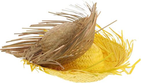 قبعة الشاطئ Zerodeko قطعتين من قبعات Beachcomber المصنوعة من القش، قبعات هاواي المصنوعة من القش، قبعات الصيف للشاطئ، قبعات نسائية in Kuwait