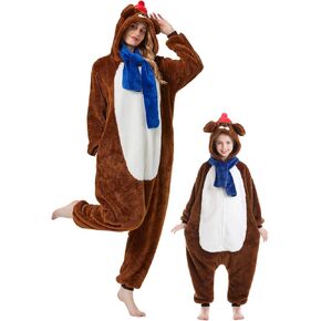 Magicalani Kids' Animal Onesie Pajamas,Parent-Child Anime Cosplay Sleepwear, One-Piece Christmas and Halloween Costume in Saudi Arabia