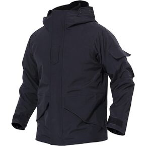 OCANXUE Men's Fleece Lined Soft Shell Jacket Winter Waterproof Hooded Coat Windproof Camo Tactical Jacket
