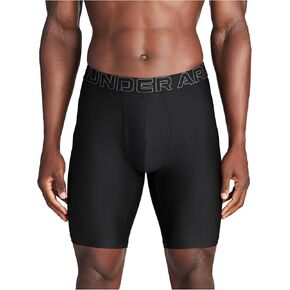 ملابس داخلية قصيرة للرجال من Under Armour مصنوعة من نسيج شبكي طويل الساق، درزة داخلية 9 بوصات، راحة طوال اليوم وفائقة النعومة، عبوة من 3 قطع in Kuwait