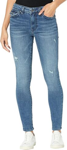 True Religion Women's Halle Mid Rise Flap Skinny Jean in Kuwait