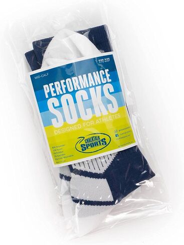 ChalkTalkSPORTS Baseball Woven Mid-Calf Socks | Crossed Bats | Youth and Adult Sizes in Saudi Arabia