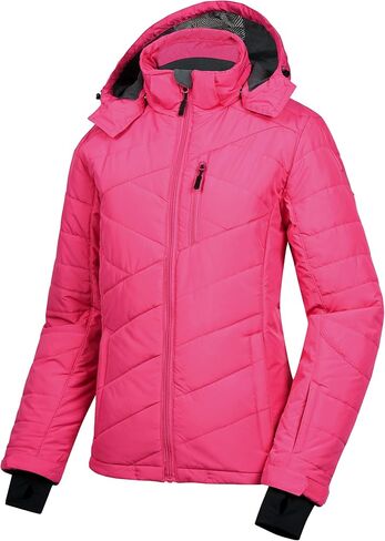 Little Donkey Andy Women's Warm Ski Jacket Water Resistant Insulated Snowboarding Jacket Windproof Winter Snow Coat in Kuwait