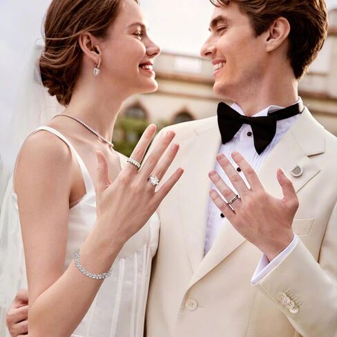 سوار تنس الزفاف للعرائس ووصيفات العروس، مجوهرات فضية مرصعة بالزركونيا المكعبة لحفلات التخرج، سوار فضي لحفلات الزفاف للنساء، 20 سم، نحاسي، زركونيا مكعب in Kuwait