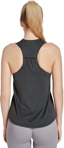 قمصان بدون أكمام للسيدات من HomyComy، قمصان خفيفة الوزن بدون أكمام، قمصان فضفاضة مناسبة للجري الرياضي والتنس واليوجا in Kuwait