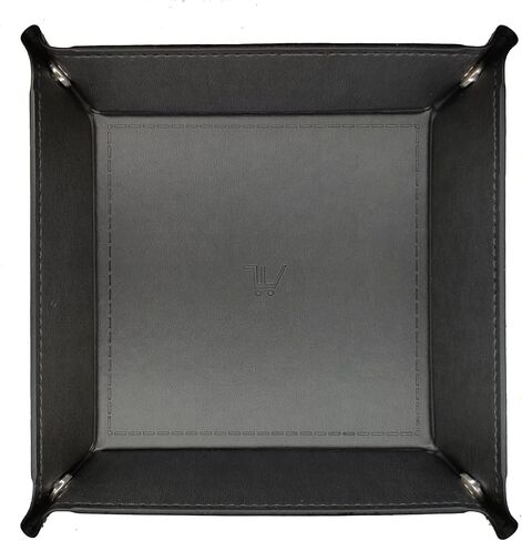 WOBACWVO Valet Tray Organizer Storage for Wallets Watches Phone Keys holder Dish Bowl Coins Office Desk Accessory Entryway Catchcall Tray Nightstand Organizer PU leather Handmade (Black) in Saudi Arabia