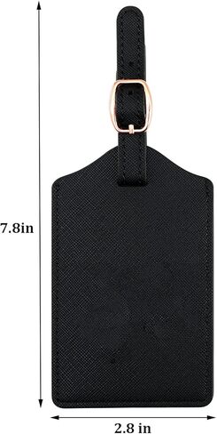 علامة أمتعة من جلد البولي يوريثان، علامة أمتعة مطرزة لحقيبة السفر، علامة أمتعة Best Mom Ever، أفضل علامة أمتعة للأب على الإطلاق، هدية للأم، هدية للأب (أسود/ذهبي-أفضل أب على الإطلاق) in Kuwait