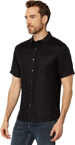 Vince Men's Mini Stripe L/S Crew in Saudi Arabia