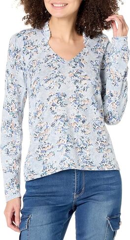 NIC+ZOE Women's Blue Reef Sweater in Saudi Arabia